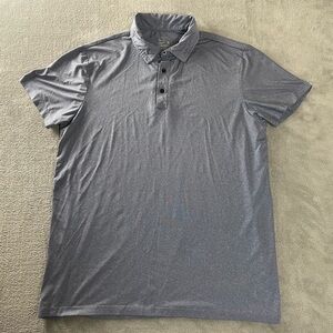 TELALEO Quick Dry Polo shirt Blue Mens size Medium Golf Outdoor Athletic Light